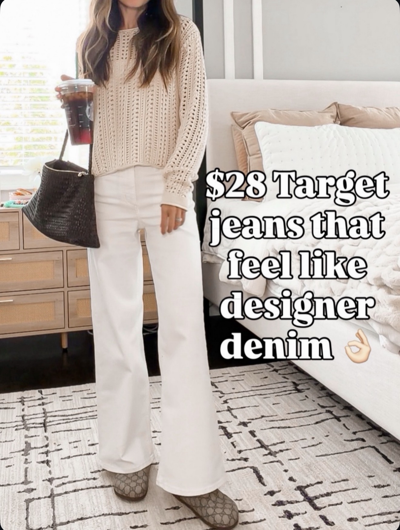 $28 jeans that feel like designer denim?! Target never misses. 🔗⬇️ wearing size 0 short and xs sweater

#LTKootd #LTKSeasonal #LTKOver40