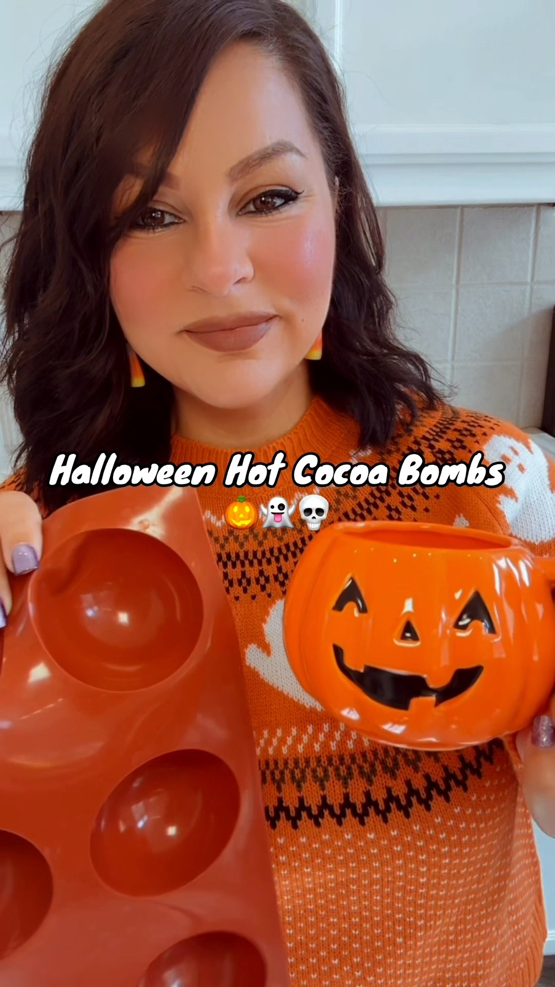 Making the cutest Halloween hot cocoa bombs at home 👻 Linked the chocolate molds, mug, and sprinkles below so you can make them too! Perfect for parties, gifting, or cozy fall nights.
#LTKFall #LTKHome #HalloweenEntertaining

#LTKHalloween