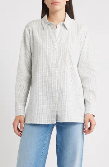 Classic Collar Easy Organic Cotton Button-Up Shirt | Nordstrom