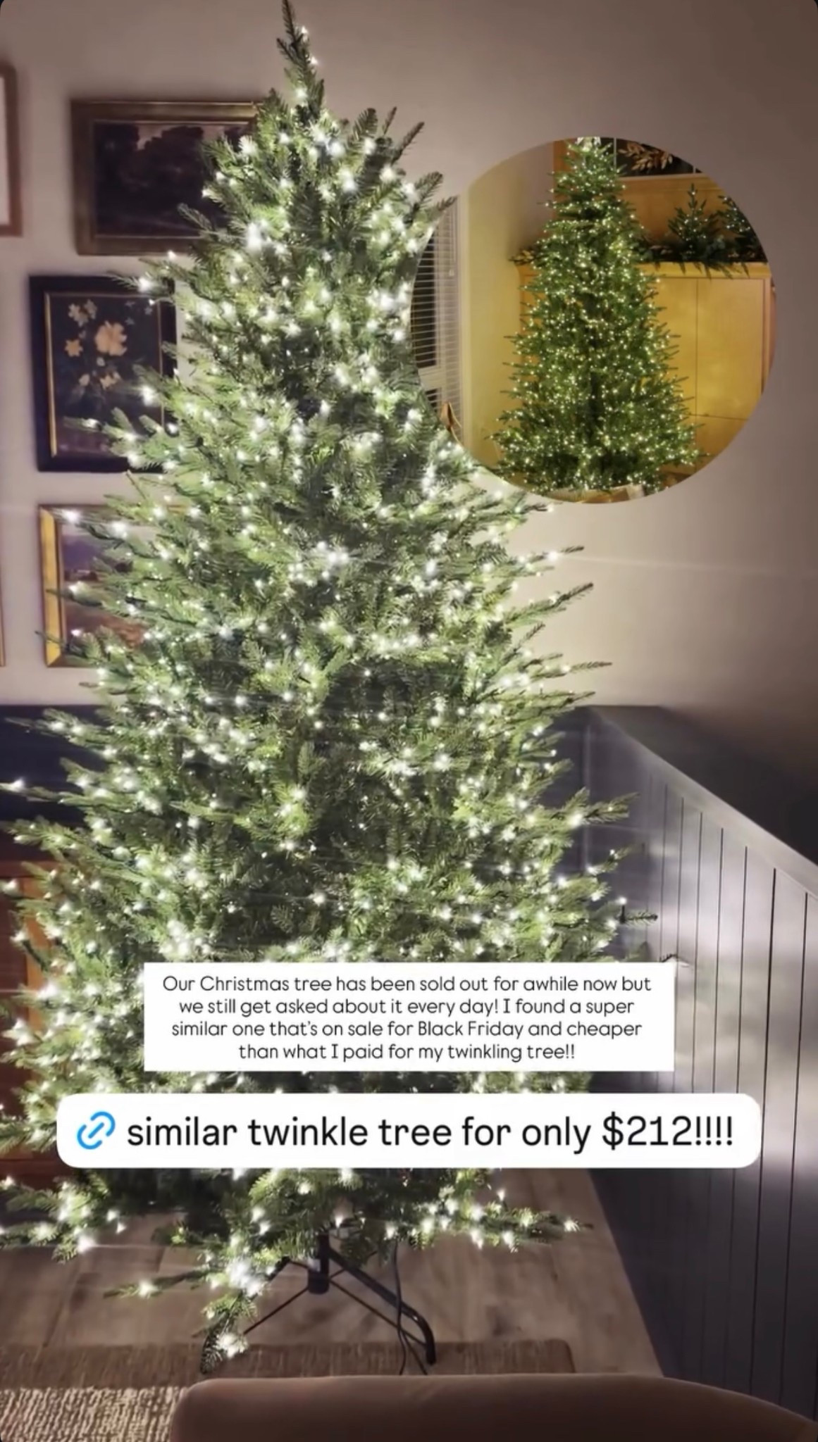 The viral twinkling lights tree from Home Depot is currently out of stock but I found a super similar one that’s currently on Black Friday sale at target for $212!!!

#LTKHoliday #LTKCyberWeek #LTKHome