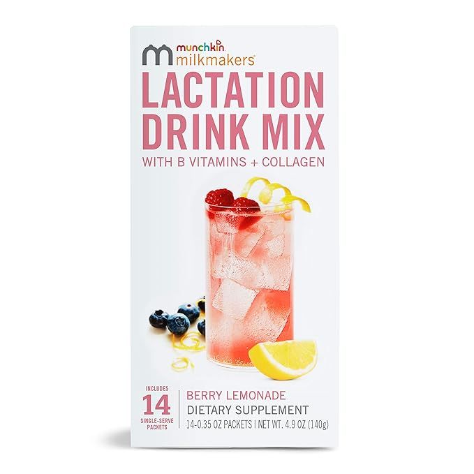 Munchkin Milkmakers Lactation Drink Mix Supplement with B Vitamins/Collagen/Fenugreek & Milk This... | Amazon (US)