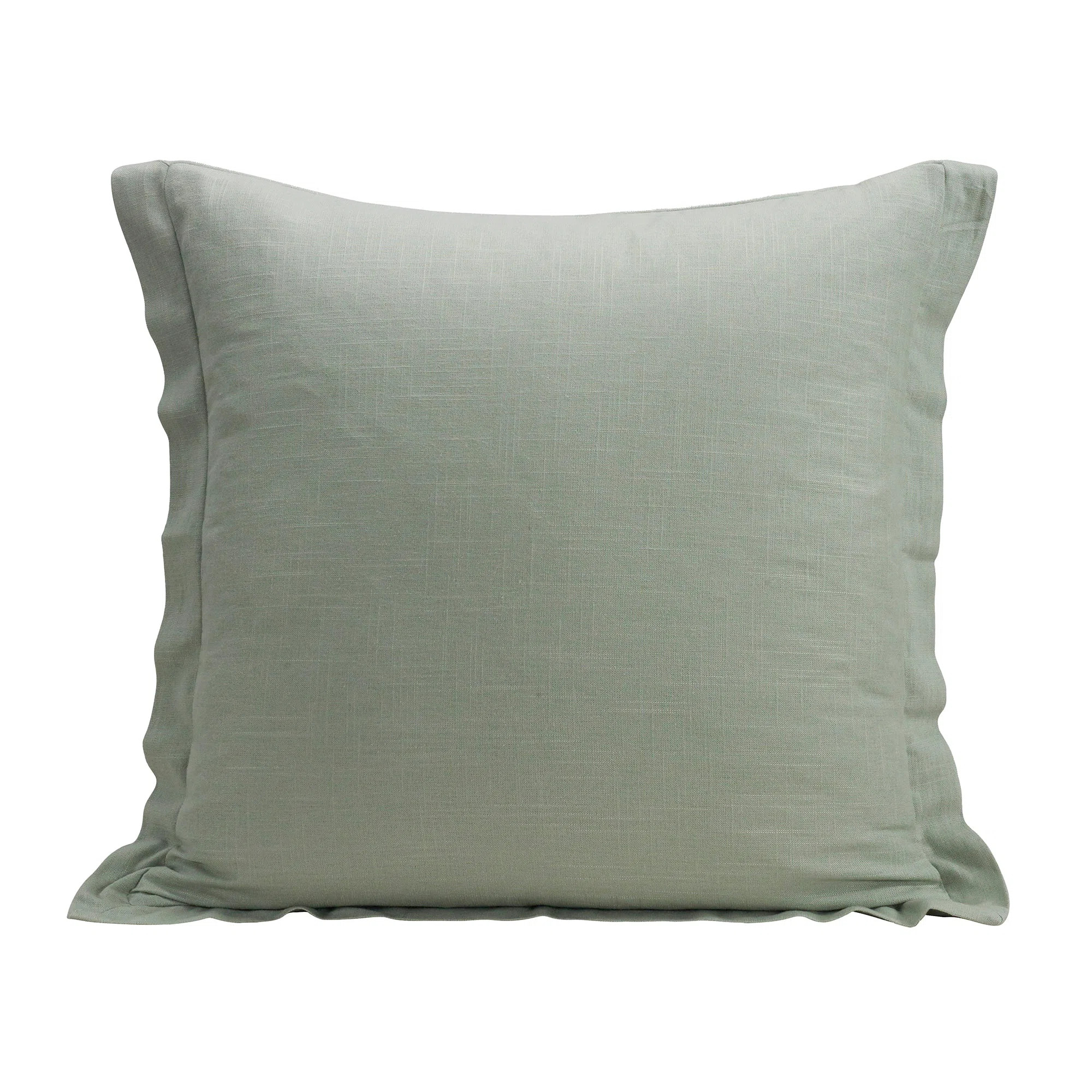 Luna Washed Linen Romantic Shabby Elegance Farmhouse Tailored 27x27 inch Euro Sham | Wayfair North America