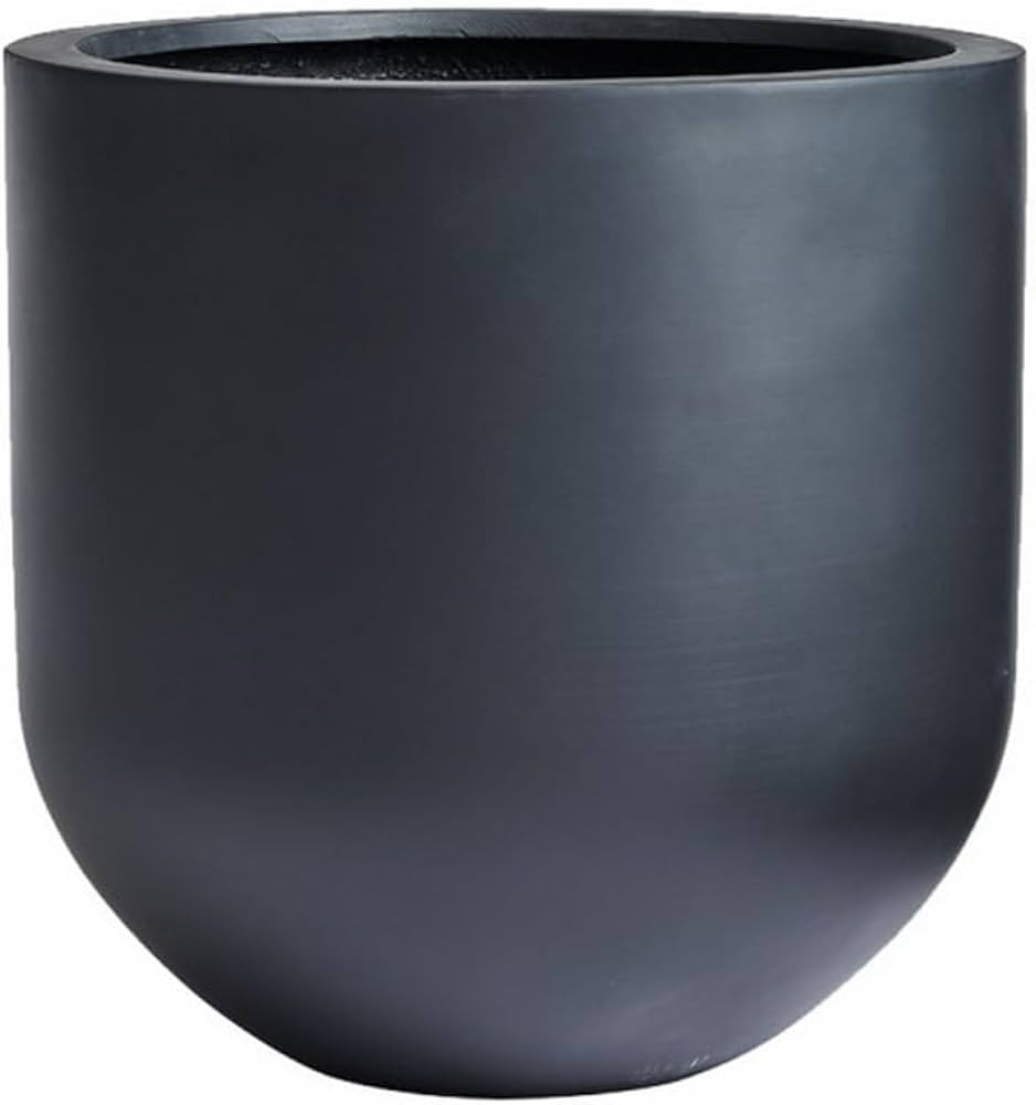 DTY Signature Mount Antero 1-Piece Fiberstone Bullet Planter for Indoor/Outdoor, Black, 12" H x 1... | Amazon (US)
