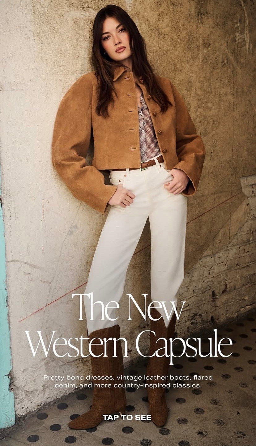 Western capsule 🤎

#countryconcert #boho #festival #western #denim fall fashion, fall outfit, fall outfits, fall wardrobe, fall essential, fall essentials, fall style, fall looks, fall look, fall 2026, fall trend, fall trends, fall closet basics, fall closet basic, fall closet essentials, fall closet essential, fall wardrobe staples, fall wardrobe staple, fall staple, fall staples jacket suede jeans boots hat belt skirt tee shirt shorts suede fringe

#LTKgrwm #LTKootd #LTKOver40