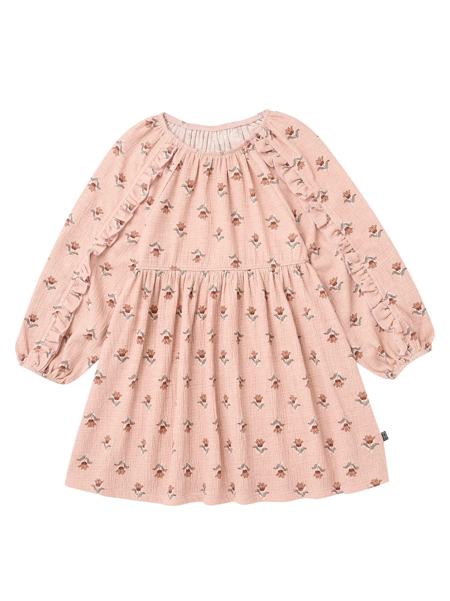 Modern Moments by Gerber Toddler Girl Dress with Ruffle Detail, Sizes 12 Months - 5T | Walmart (US)