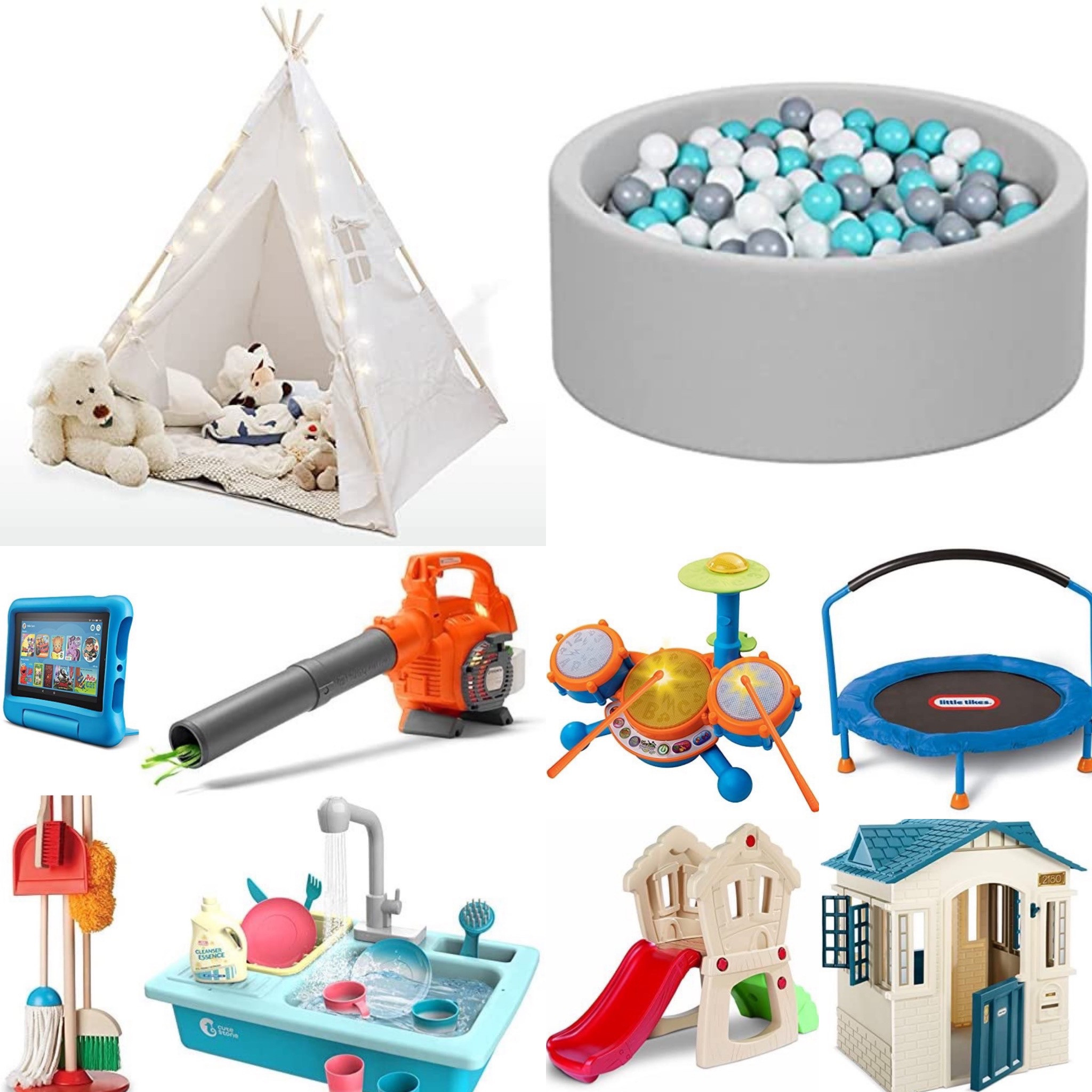 The cutest teepee on Amazon for babies, toddler and kids. A fun slide, playhouse and trampoline too! Don’t forget the Amazon kids fire tablet that is a lifesaver on the road  Gift guide. Gift guides. Christmas gift. Gifts for toddlers  ball pit 

#LTKCyberweek 

#LTKbaby #LTKGiftGuide #LTKkids