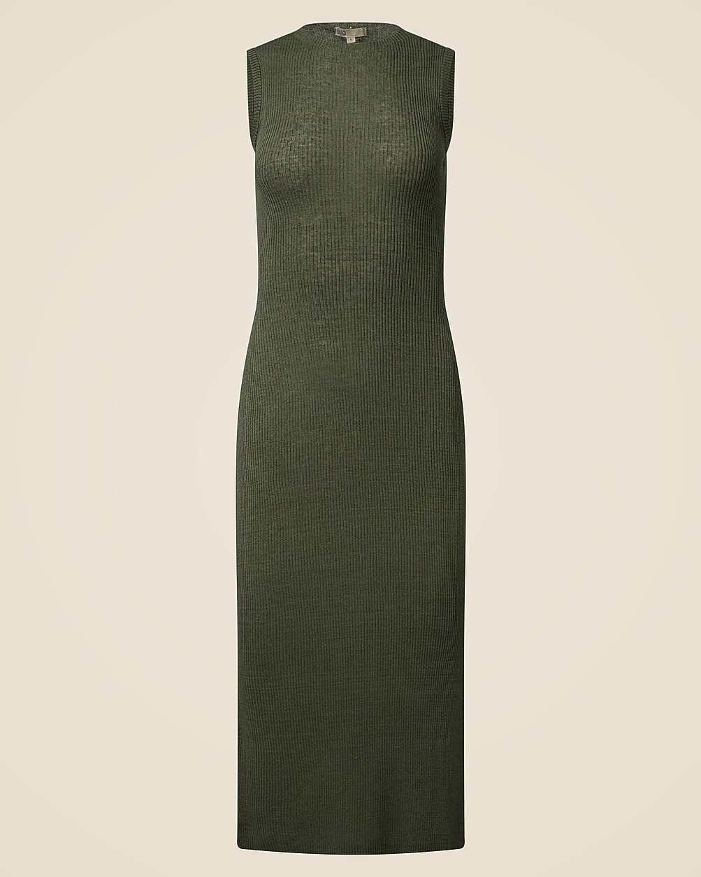 Onia linen-blend rib tank midi dress | J. Crew US