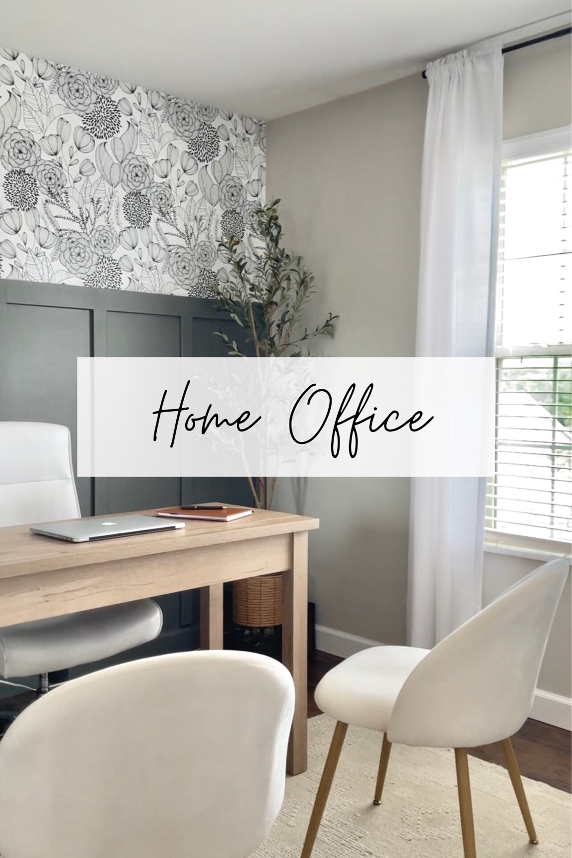 Home office furniture, decor, wallpaper, etc. I’m loving how much character this room has now! 

#LTKunder100 #LTKhome #LTKFind