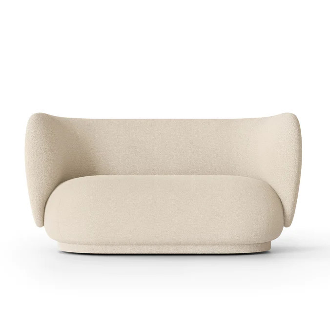 ferm LIVING Rico Sofa Collection, Bouclé Off White | dotmaison.com