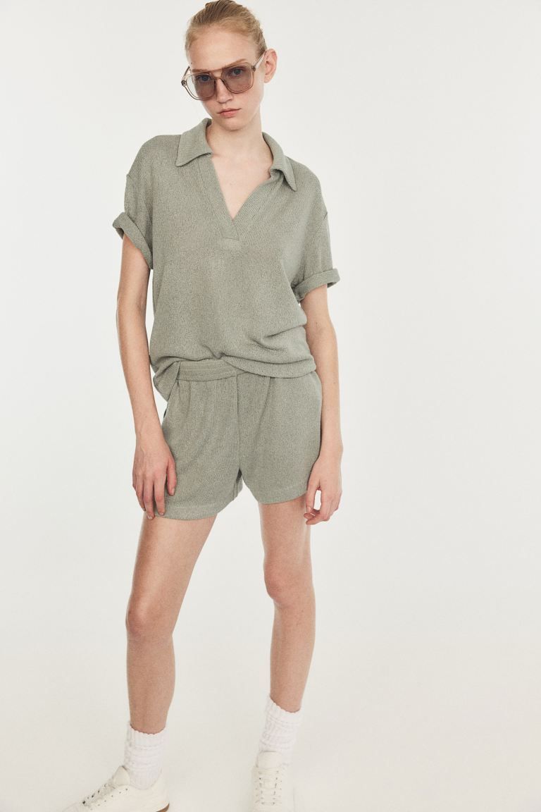 Jersey Shorts - Sage green - Ladies | H&M US | H&M (US + CA)