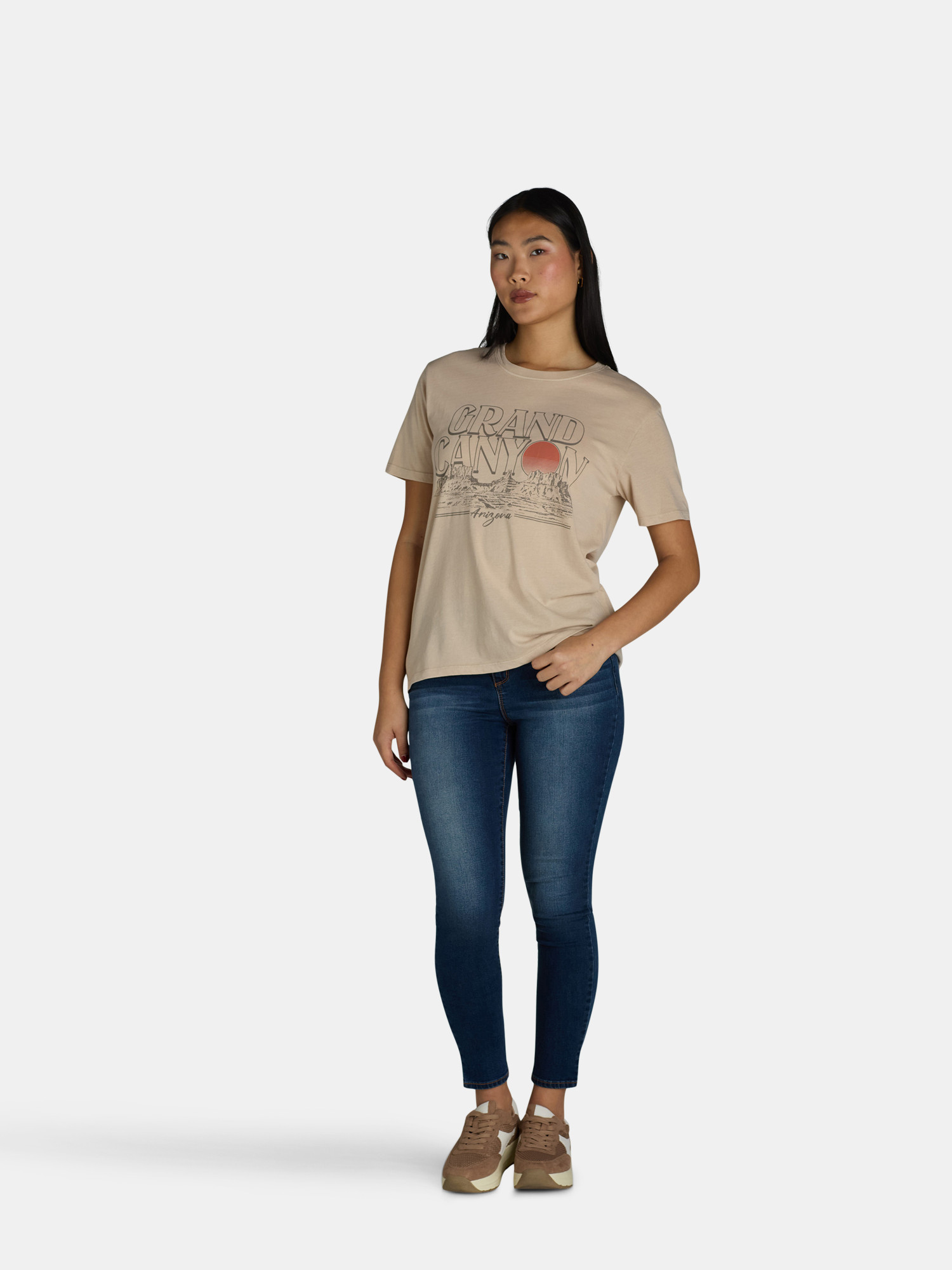 Time and Tru Women's National Park Graphic Tees, 2-Pack Sizes XS-XXXL - Walmart.com | Walmart (US)