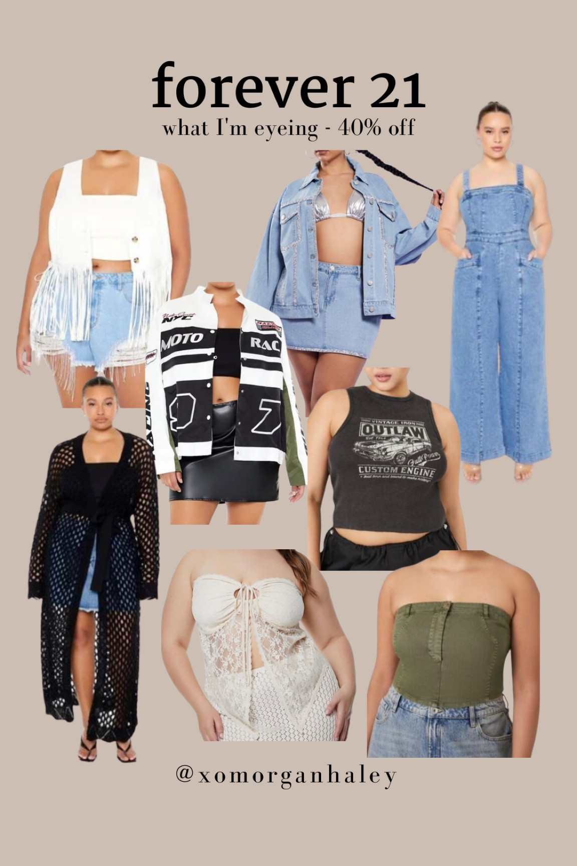 Forever 21 festival wear for spring concerts! I typically do a size 2X!

#LTKfindsunder100 #LTKsalealert #LTKplussize