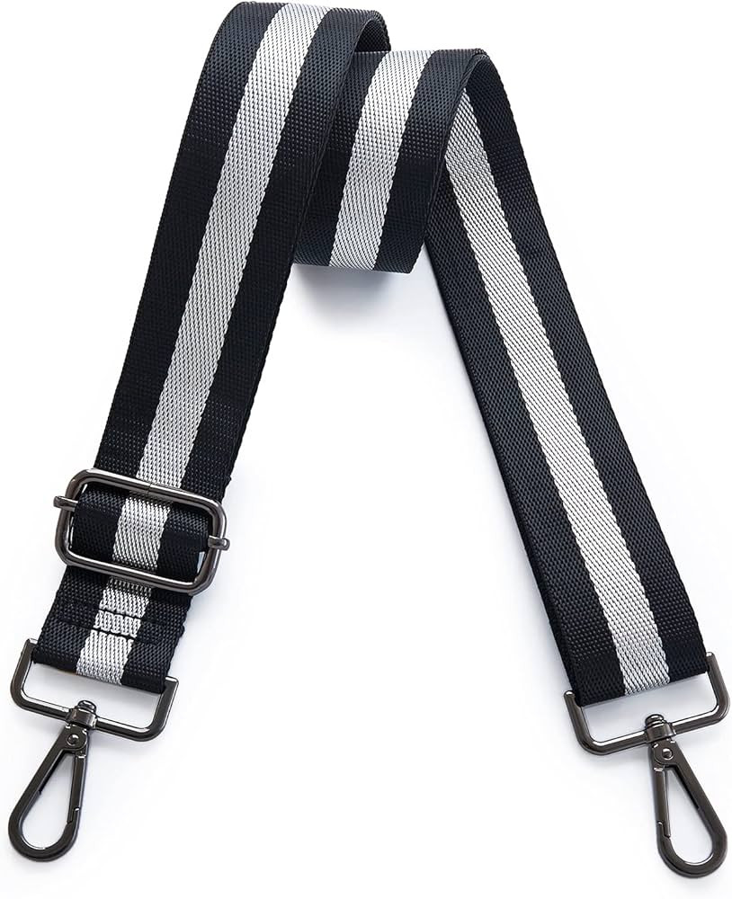 Purse Strap Replacement Crossbody Wide Shoulder Strap Adjustable Canvas Straps Handbag Strap Repl... | Amazon (US)