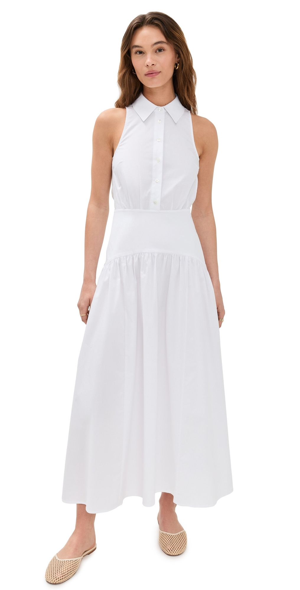 STAUD Romy Dress White 16 | Shopbop
