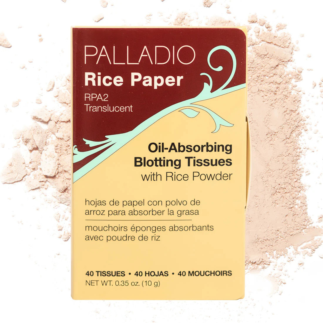 RICE PAPER OIL BLOTTING SHEETS Translucent 1-Pack | Palladio