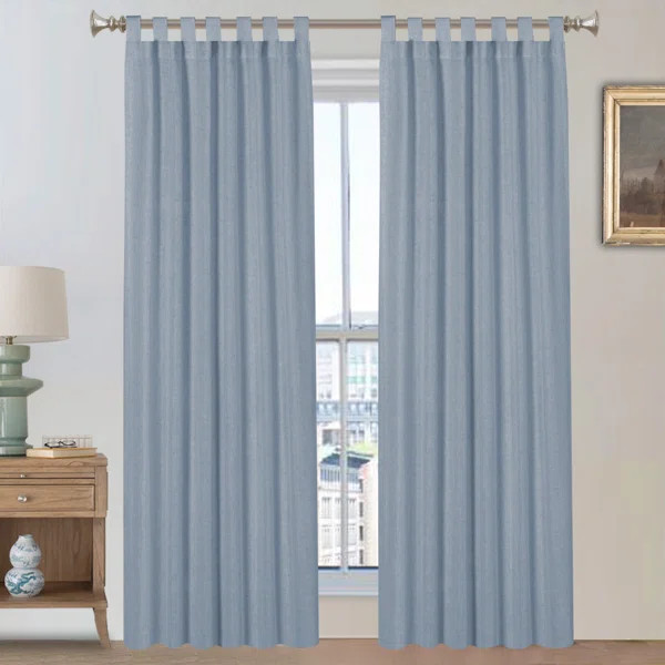 Wyoming Linen Semi-Sheer Curtain Pair | Wayfair North America