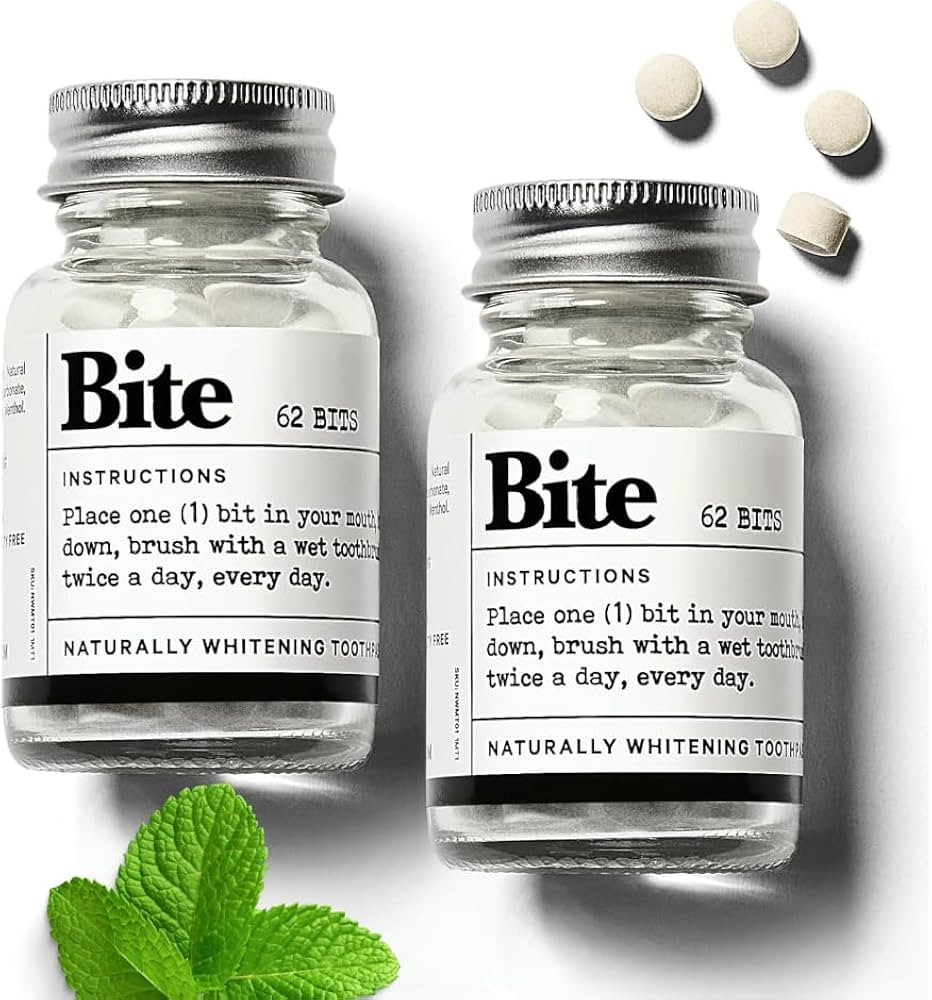 Bite Whitening Toothpaste Tablets – 2 Months – Fluoride Free, Nano Hydroxyapatite + Xylitol, ... | Amazon (US)