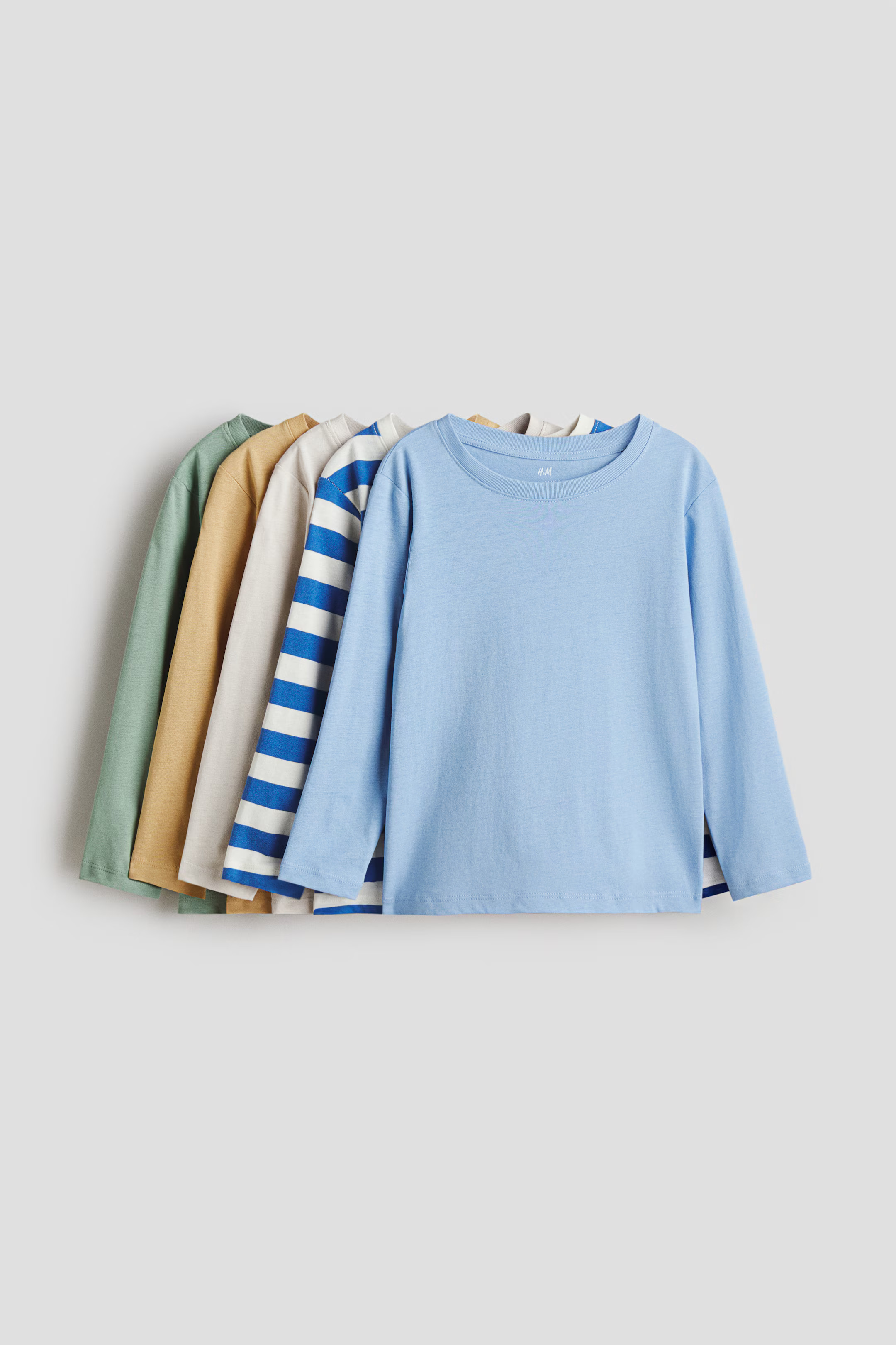 5-pack Long-sleeved T-shirts | H&M (US + CA)