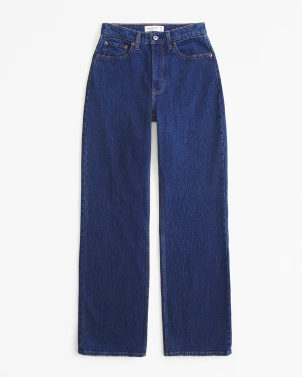 Curve Love High Rise 90s Relaxed Jean | Abercrombie & Fitch (US)