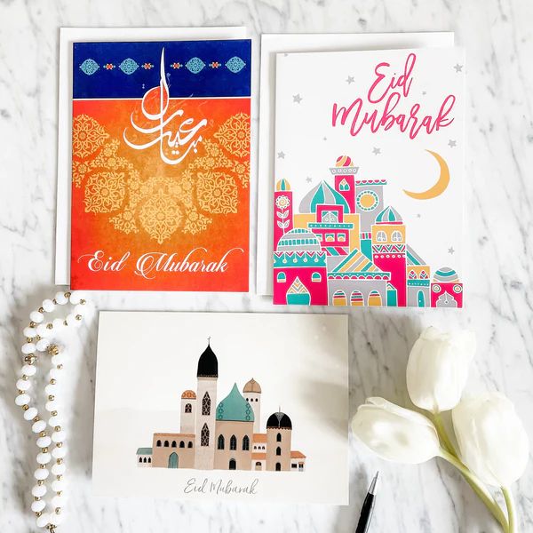 Set of Eid Greeting Card | WithASpin