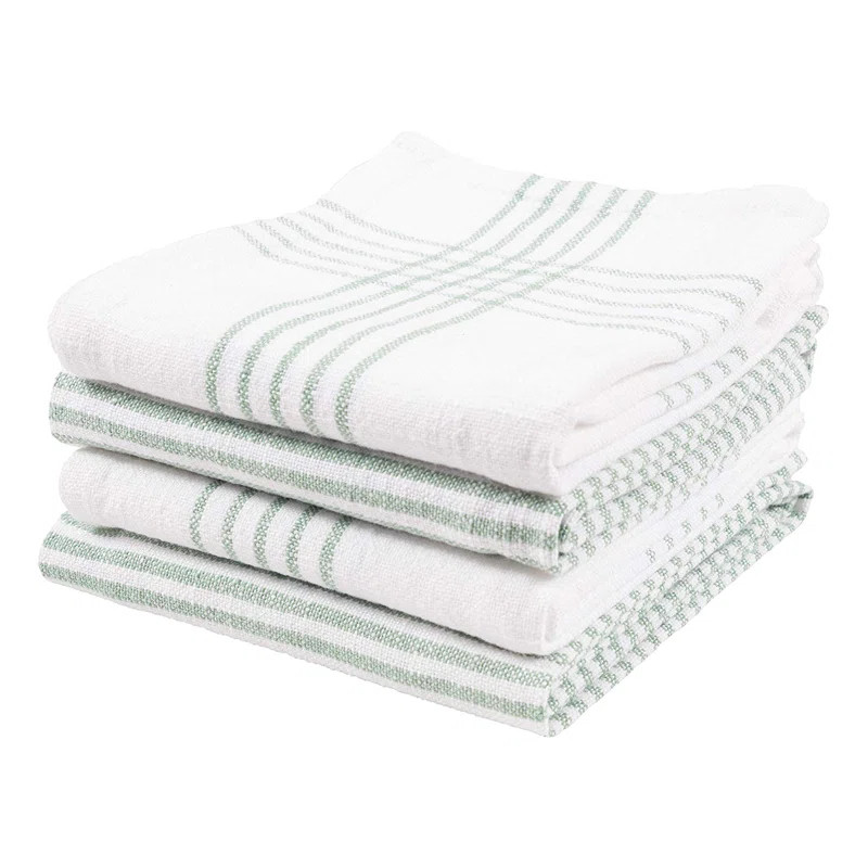Coverty Cotton Stripe Kitchen Towel Linen Set | Birch Lane