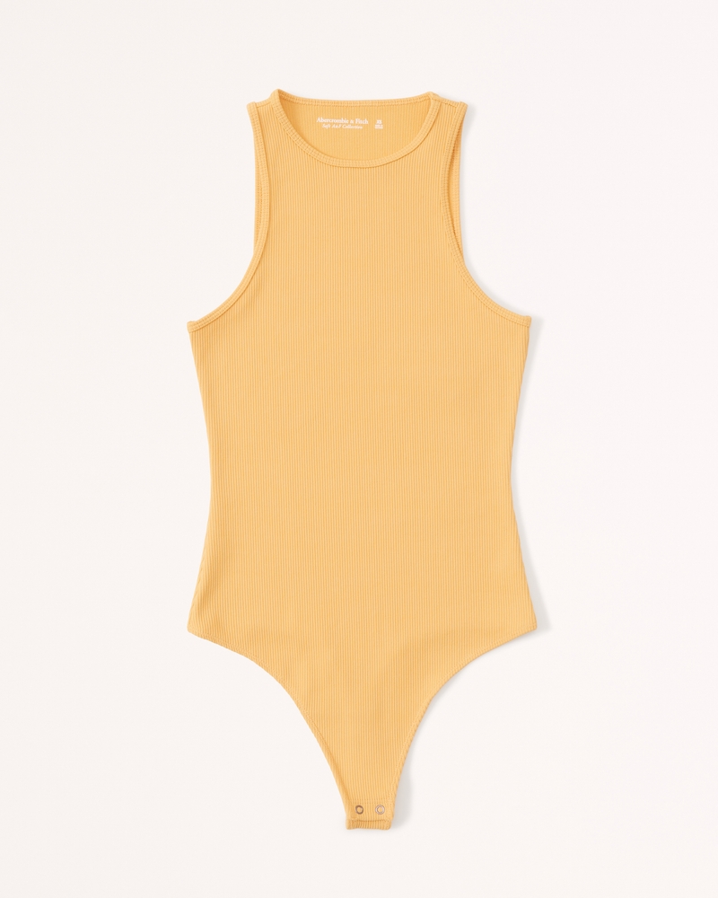 Seamless Rib Fabric Scuba Bodysuit | Abercrombie & Fitch (US)