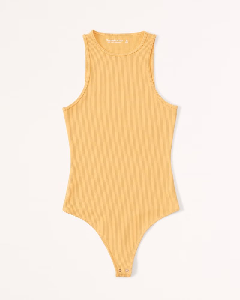 Seamless Rib Fabric Scuba Bodysuit | Abercrombie & Fitch (US)