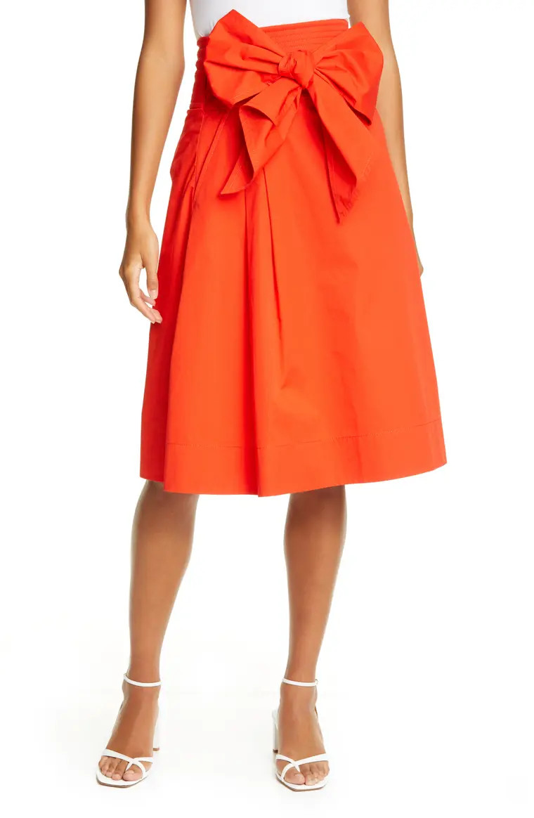 Cotton Wrap Midi Skirt | Nordstrom