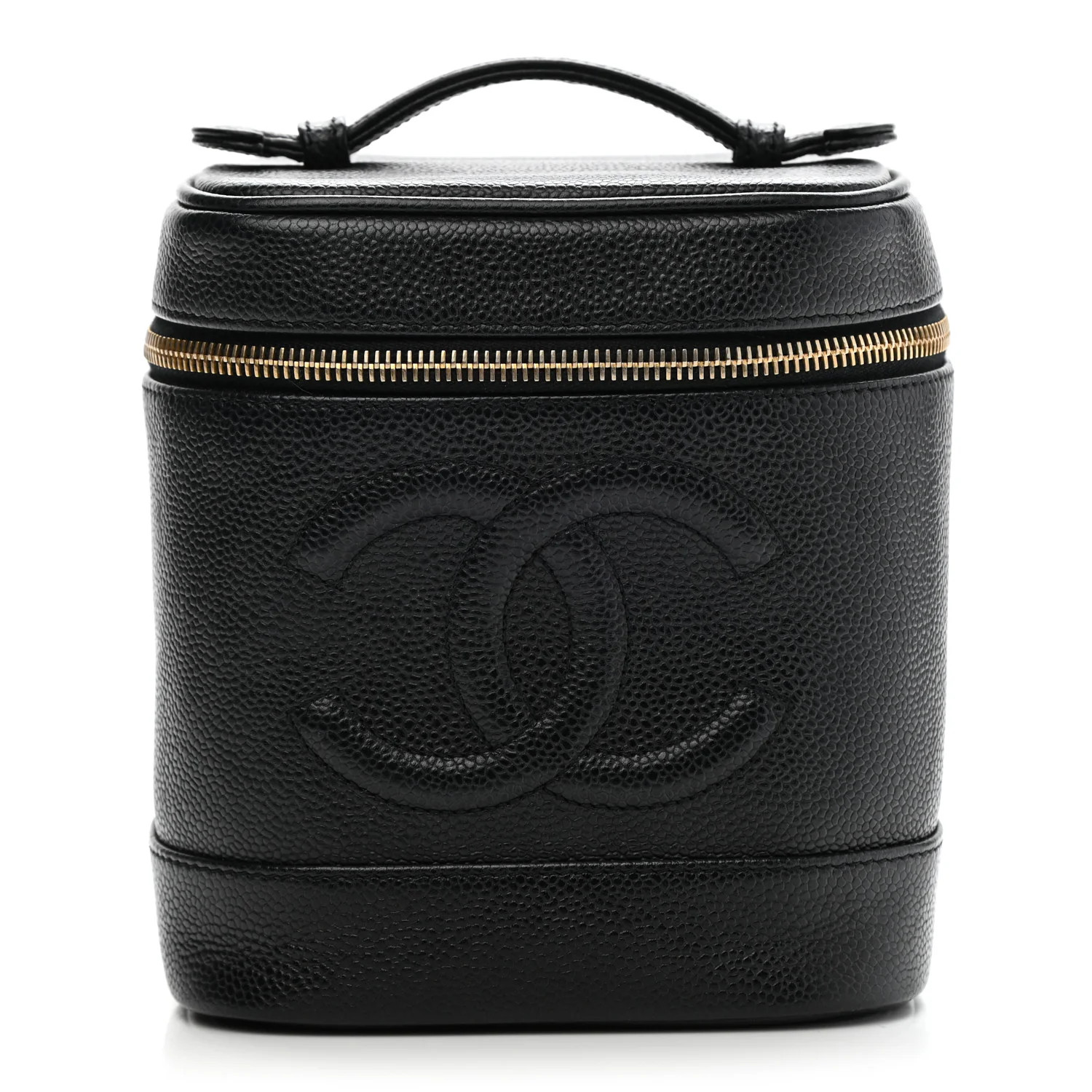 CHANEL Caviar Vanity Cosmetic Case Black | FASHIONPHILE | Fashionphile