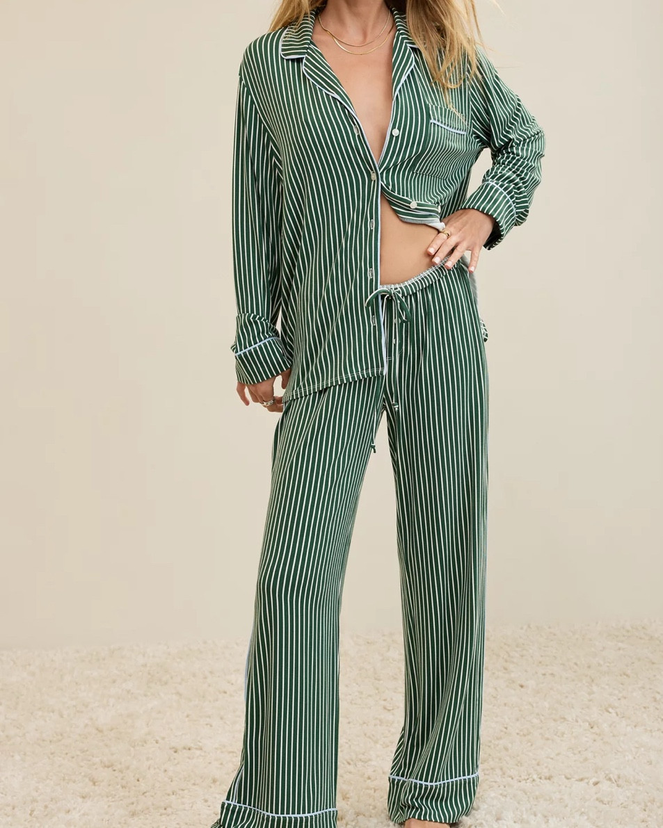 Every women needs a matching set of pjs and these are one of the the softest, and comfiest sets I’ve found! 

Loving these 3 options for Christmas | holiday! 

Luxe | luxurious | sleepwear |aerie | American eagle | button down pjs | pjs | Jammie’s | holiday pjs | striped pjs | women’s sleepwear | comfy | cozy | thin | skin friendly | soft pajamas 

#LTKHoliday #LTKFindsUnder100 #LTKGiftGuide