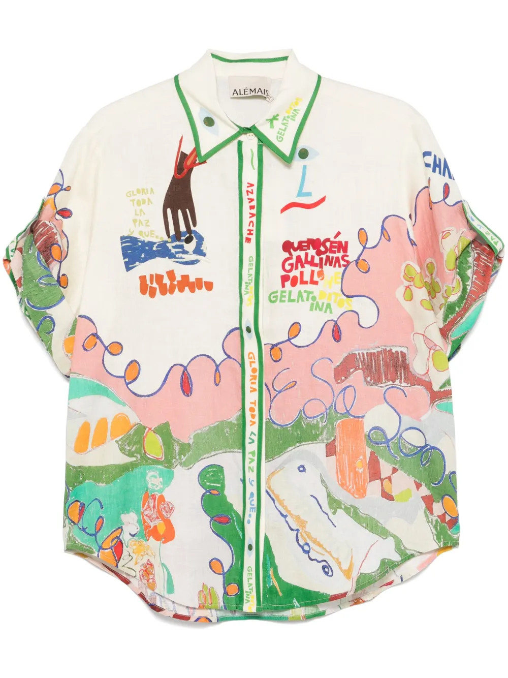 ALEMAIS Nadia Shirt | White | FARFETCH | Farfetch Global