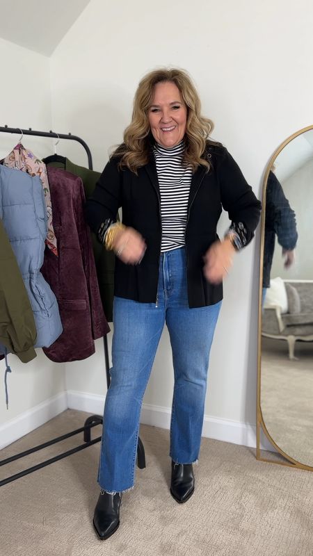 Yup these mother jeans are worth it. The fabric is stretchy yet supportive. But, you MUST size up a full size than your larger size. I’m wearing a 33

This cashmere blend hoodie is so surf warm and elevated with the grommets details. Wearing a 2.0 in the turtleneck too. 

Grab the hoodie for your mom. She’ll love it! 

Winter casual holiday casual 

#LTKmidsize #LTKGiftGuide #LTKover40