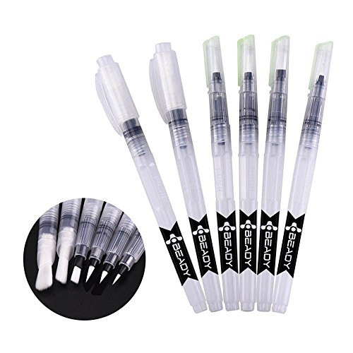 Water Brush Pen Set BEADY Artist Paint Brush Pen 6 Pieces [Guaranteed Satisfaction] | Amazon (US)
