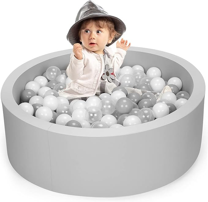 Officefly Soft Foam Ball Pit Round Ball Pool for Baby Kids Children Toddler Playpen NOT Included ... | Amazon (US)