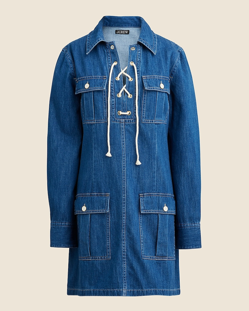Harbour denim dress in indigo wash | J. Crew US