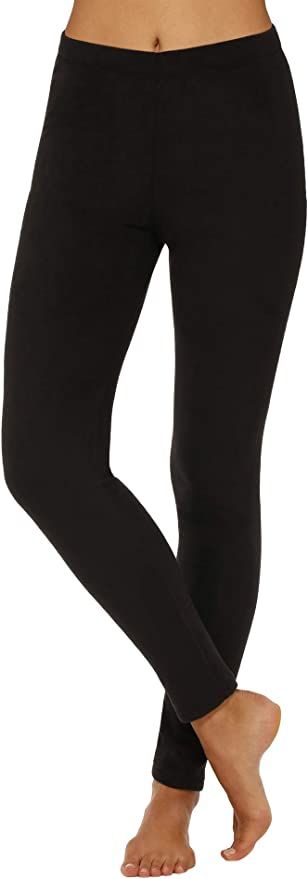 Cuddl Duds Women's Fleecewear Stretch Thermal Leggings | Amazon (US)