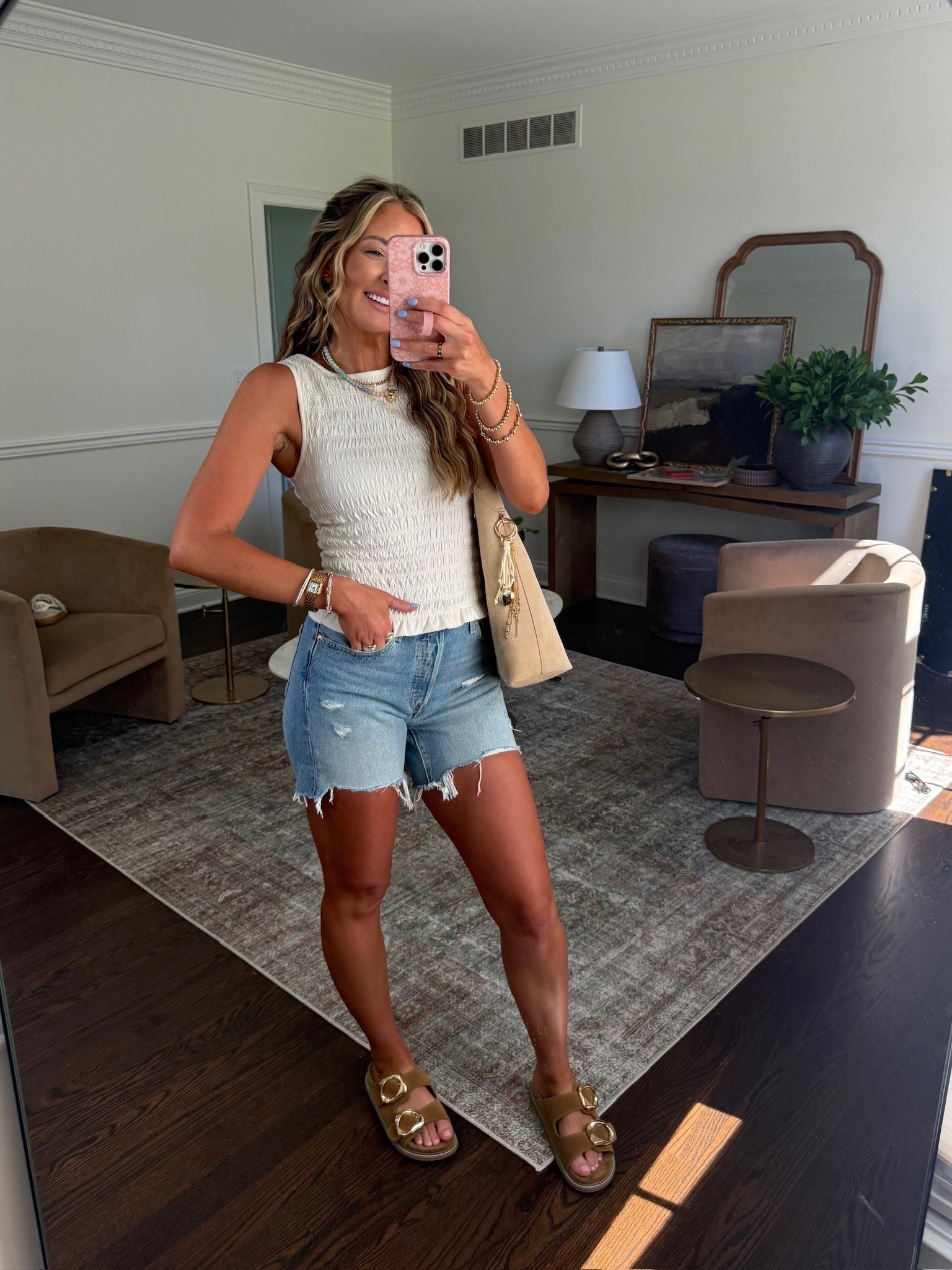 These mid thigh shorts are so good for summer!!

#LTKootd #LTKgrwm #LTKmomlife