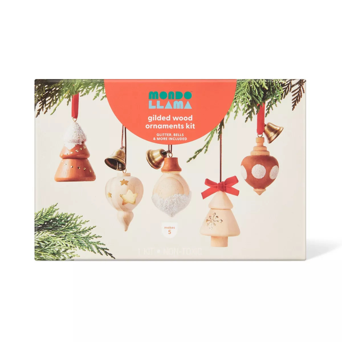 Christmas Craft Wooden Ornaments Kit - Mondo Llama™ | Target
