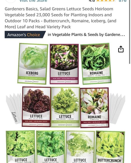 Lettuce & herb seeds I ordered for my balcony veggie garden🥬🌱🌿👩🏽‍🌾

#LTKSeasonal #LTKHome