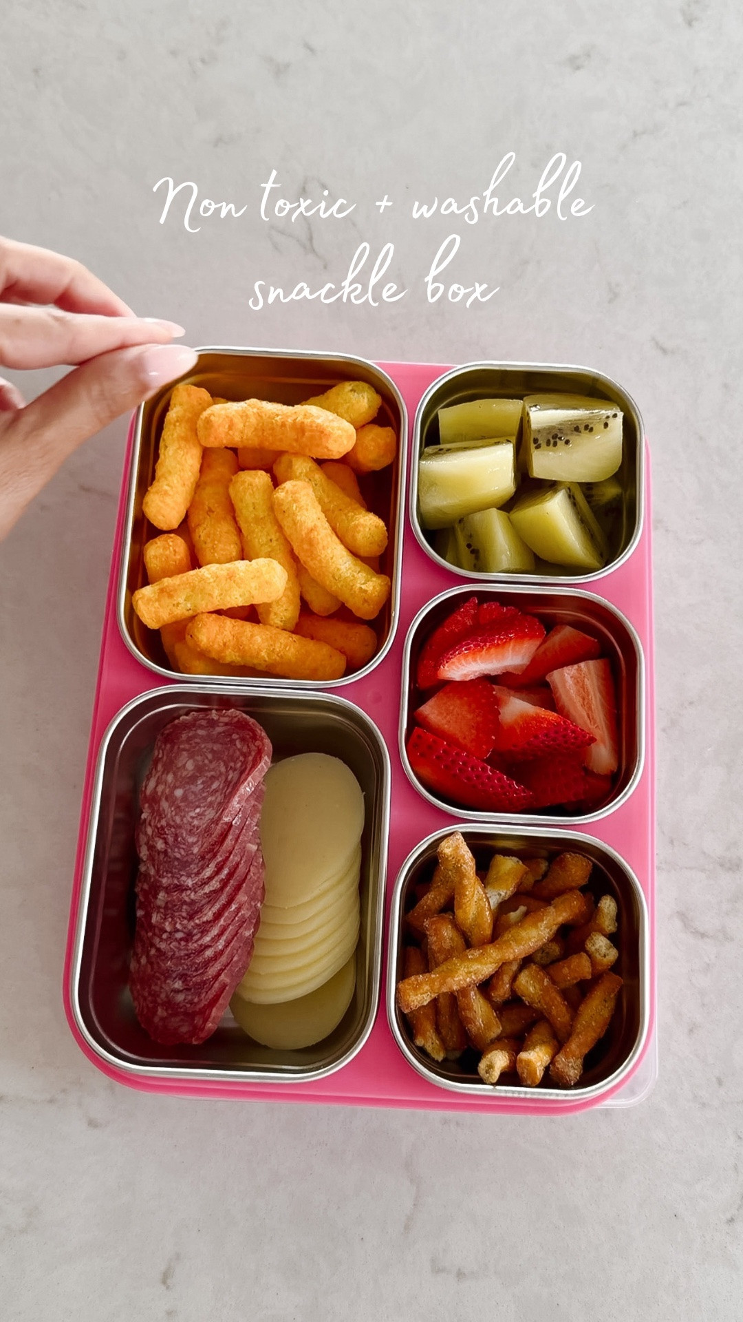These reusable snack containers are perfect for school lunches, road trips, sports practices, and everyday organization. Mom-approved, durable, easy to clean, and a simple way to keep snacks fresh and organized.

#KidsSnackBox #SnackContainer #LunchboxIdeas #NonToxicLiving

#LTKdayinmylife #LTKmomlife #LTKKids
