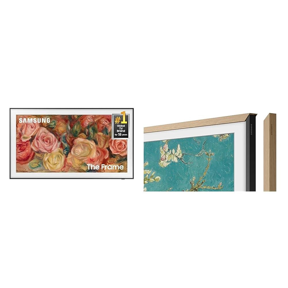 Samsung 4K The Frame 55'' TV with Teak Bezel | Amazon (US)