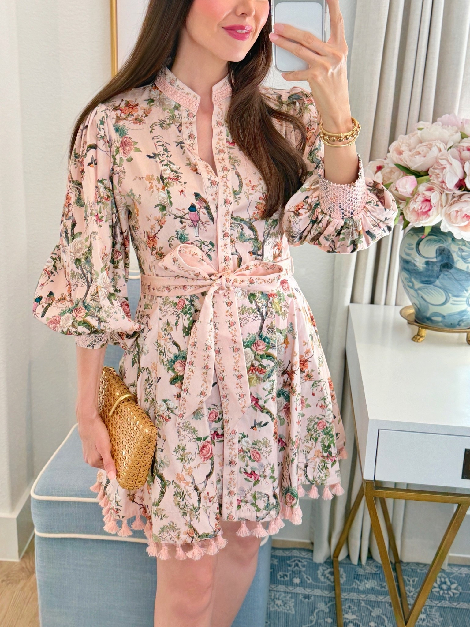 Birthday dress 🎂 🥳 this beautiful chinoiserie print dress is 20% off with code: June20 🩷 wearing size 0 - fits tts 

Summer dress bird motif print dress vacation outfit ootd resort wear summer outfit wedding guest

#LTKootd #LTKSaleAlert #LTKWedding