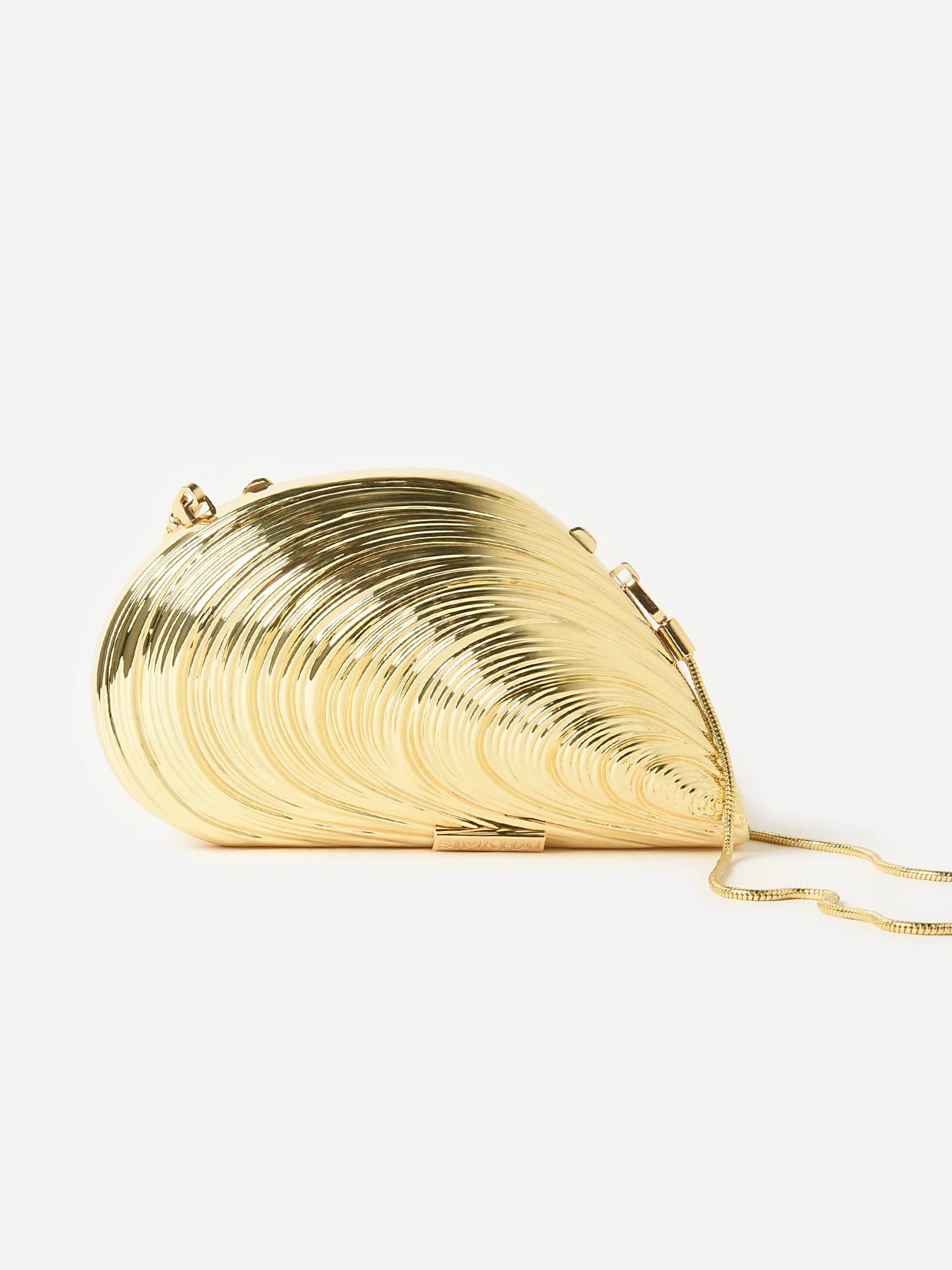 SIMKHAI
                      
                     Bridget Metal Oyster Shell Clutch | Saint Bernard
