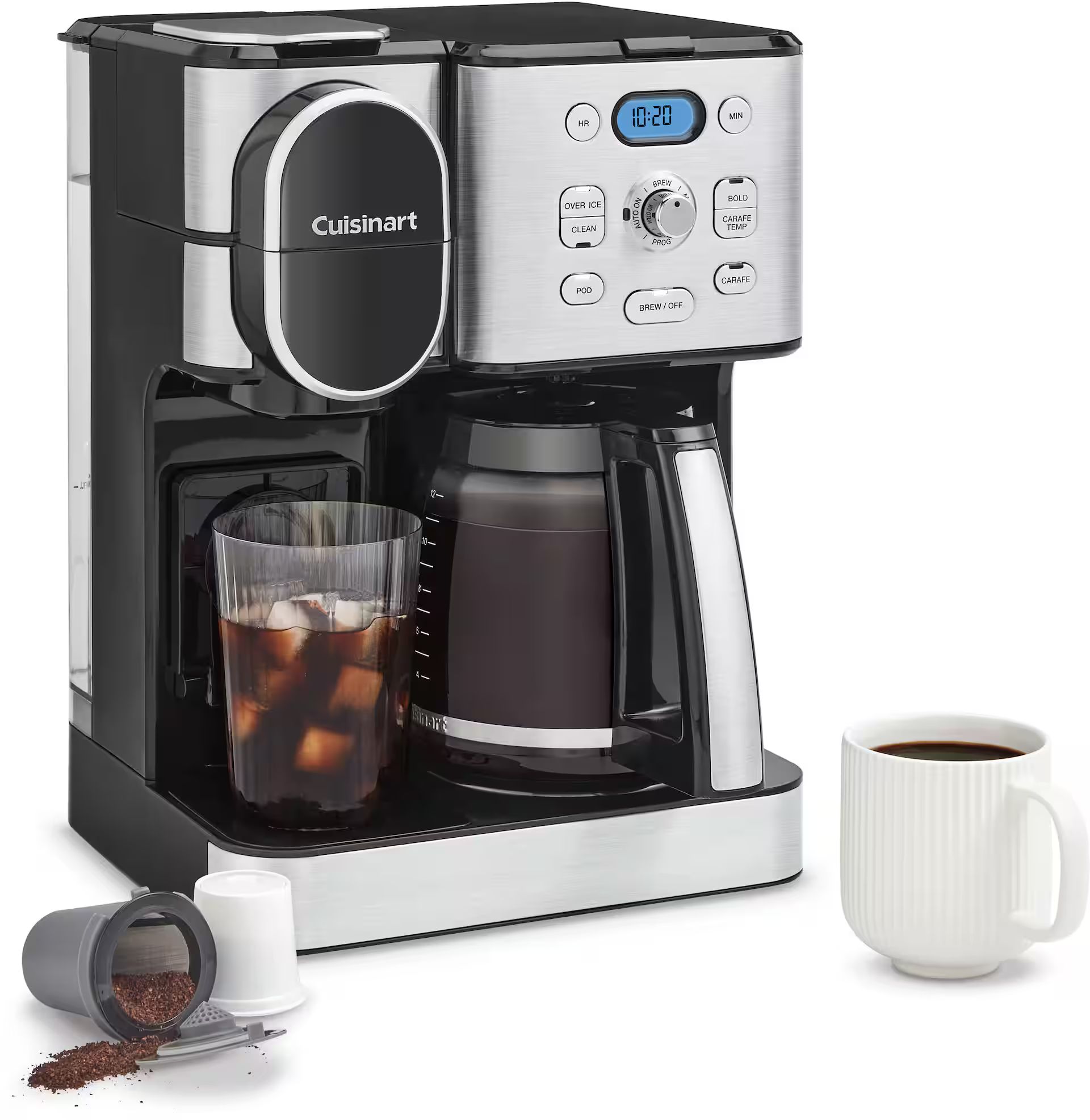 Cuisinart 12 Cup 2-In-1 Coffee Center Coffeemaker Black Stainless SS-16 - Best Buy | Best Buy U.S.