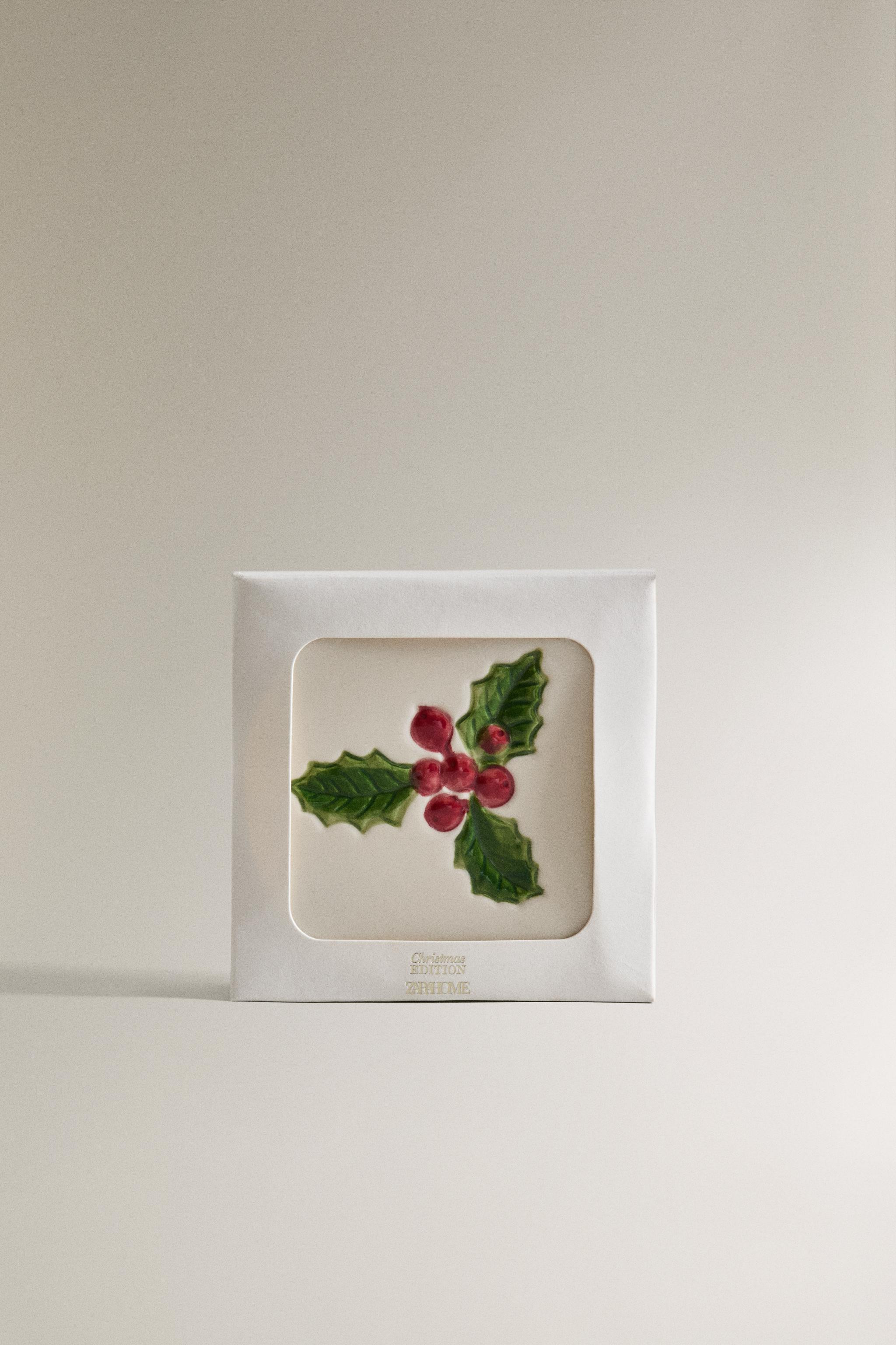 SET OF CHRISTMAS COASTERS (SET OF 4) | Zara US