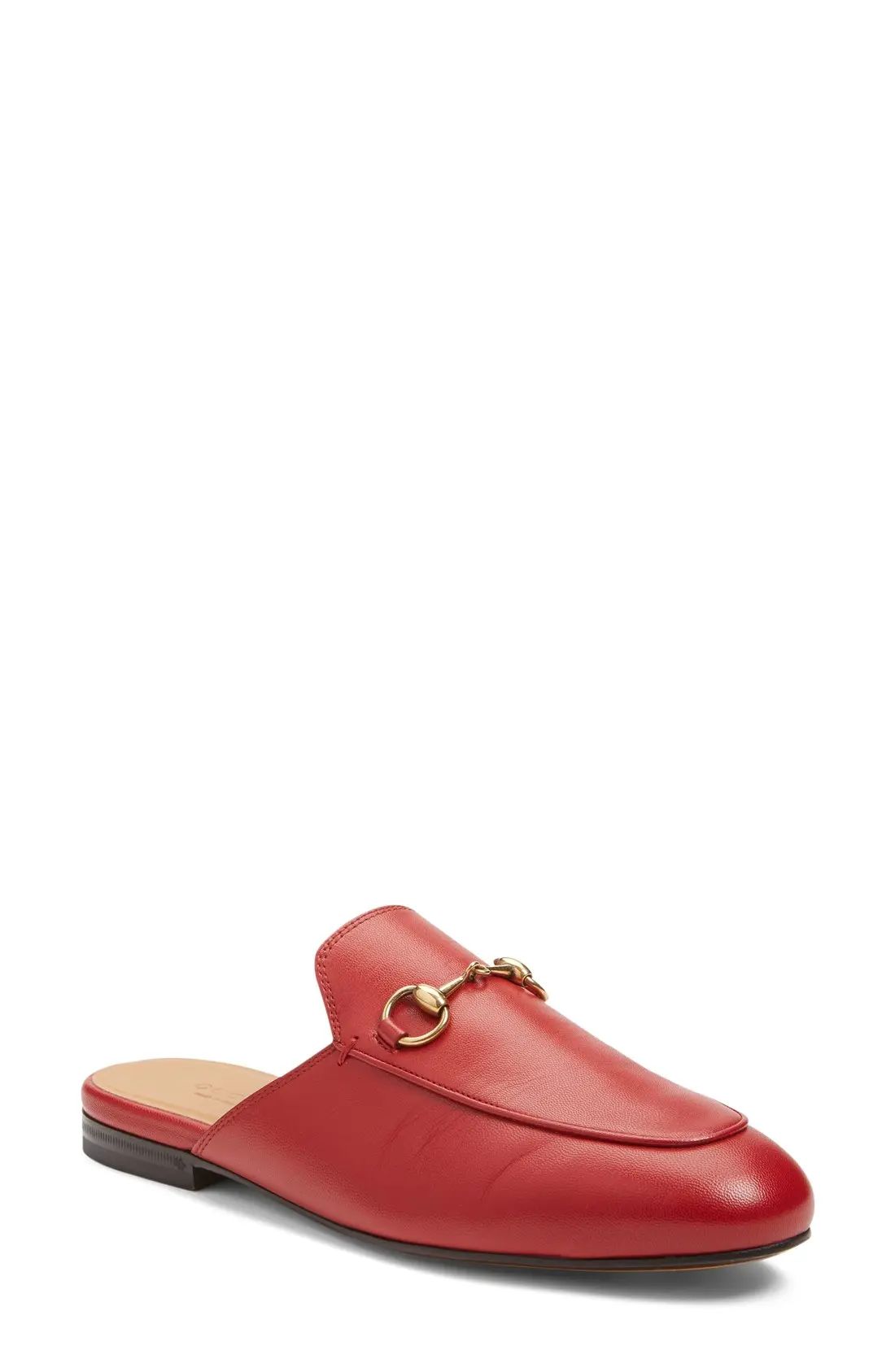 Gucci Princetown Loafer Mule in Red Leather at Nordstrom, Size 4.5Us | Nordstrom