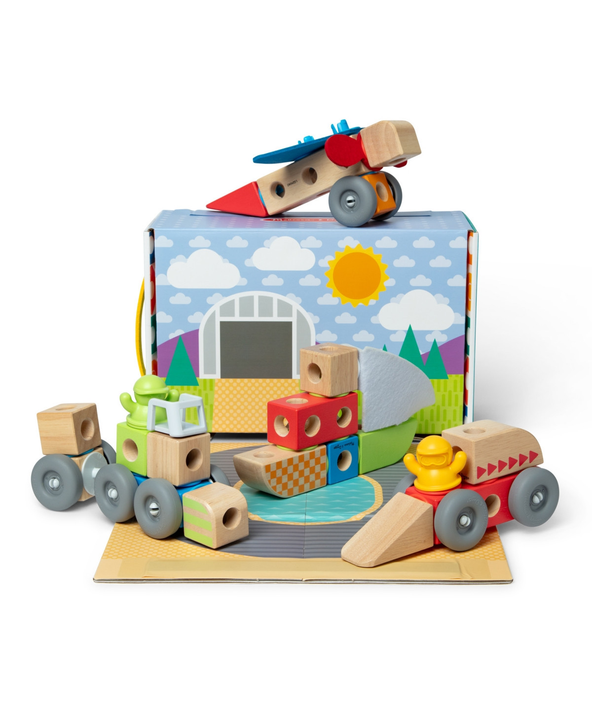 Melissa and Doug Blockables Vehicles Playset - Multi-color | Macy's