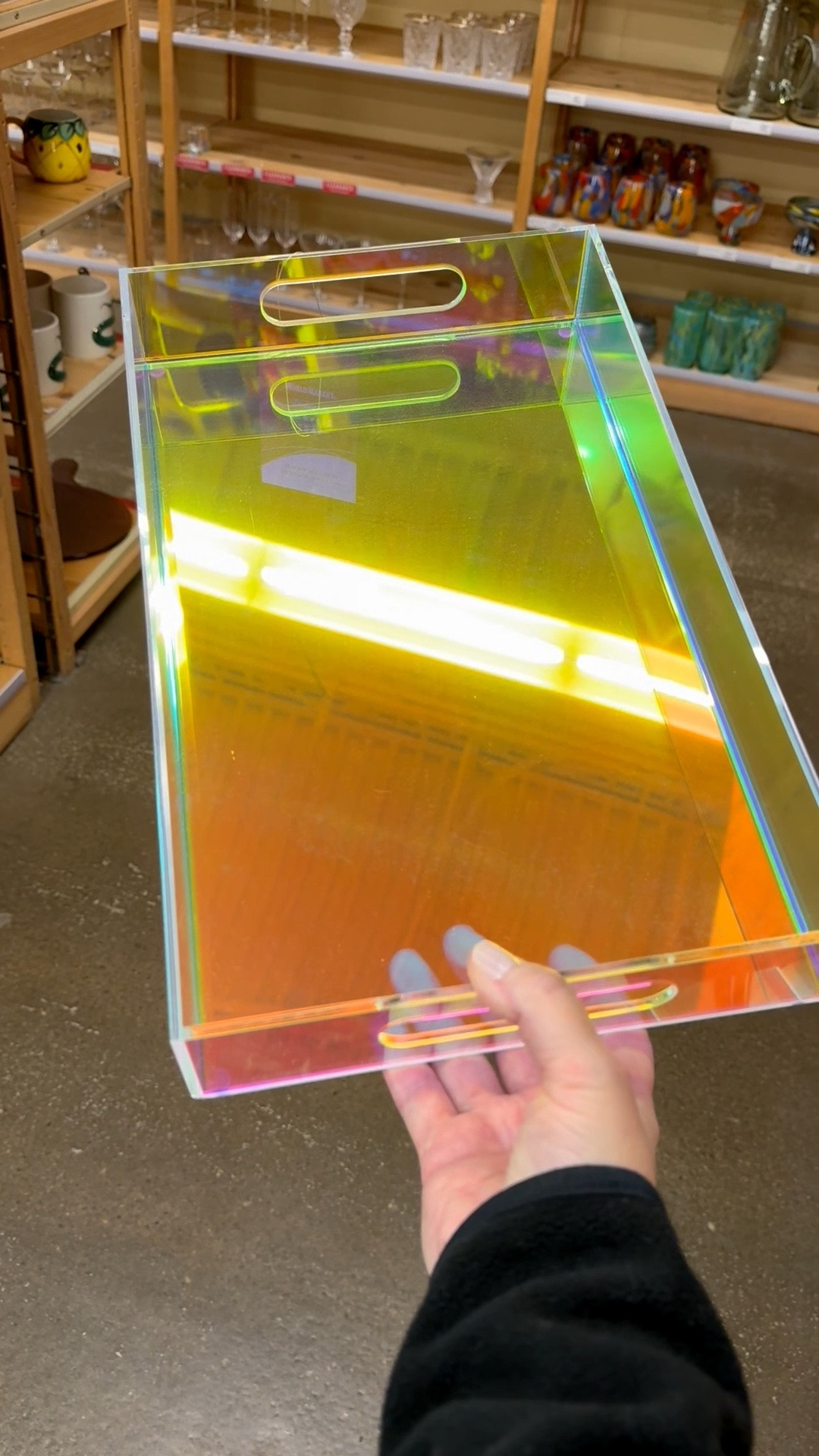What a fun serving tray for the summer! ☀️🕶️ It’s iridescent and acrylic so ‘fun’ is kinda its middle name. Perfect for serving drinks, apps, or sitting pretty in the middle of your summer tablescape.

And if you’re a mosaic artist, this tray would also make a great substrate for your tile work. For mosaic tips, tutorials + inspiration please visit my YouTube channel: YouTube.com/julieweilbacher, and follow @julieweilbacher on Instagram.

#decorativetray #acrylictray #servingtray #iridescenttray #summerhostingessentials #eclectichomedecor #brunchessentials #summerentertaining

#LTKHome