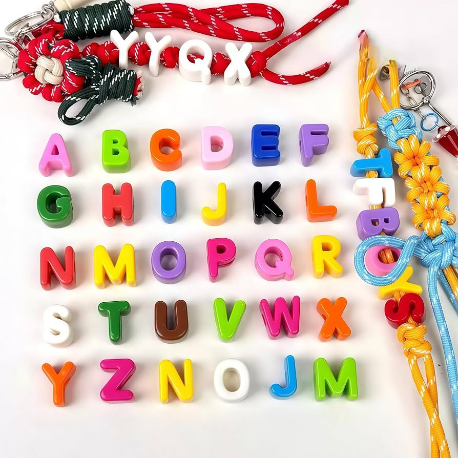 26 Large 6mm Hole Letter Beads, 20mm Beads A to Z,for DIY Jewelry Making Kit Friendship Bracelet ... | Amazon (US)