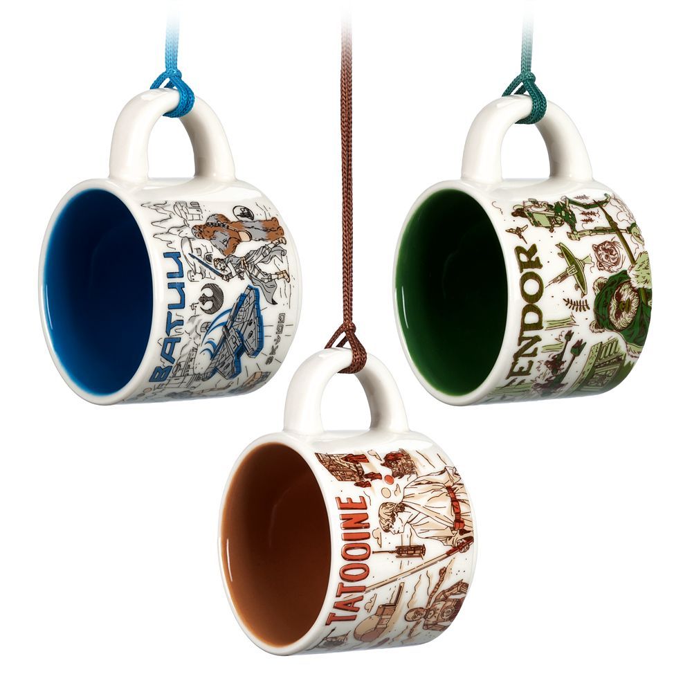 Tatooine, Endor and Batuu Starbucks® Mug Ornament Set – Been There Series – Star Wars | Disney Store